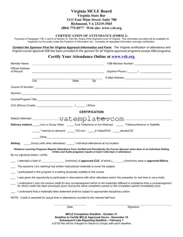 Fill Out a Valid Virginia 2 Template