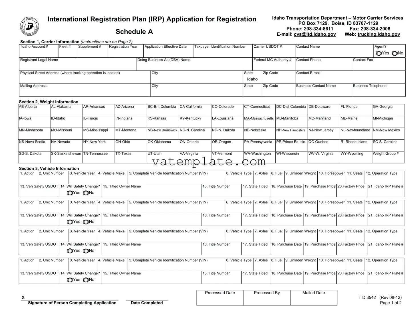 Fill Out a Valid Virginia Irp Application Template
